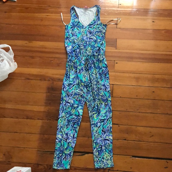 Lilly Pulitzer Pants - Lilly Pulitzer Paulina jumpsuit XXS Bennet blue